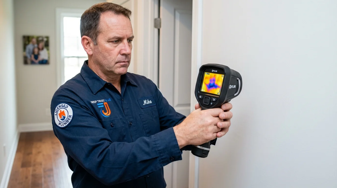 Thermal imaging leak detection by Johns Plumbing LLC in Southborough